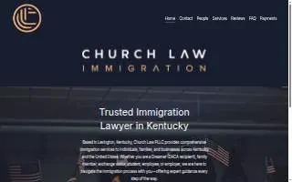 Church Law PLLC of Lexington website