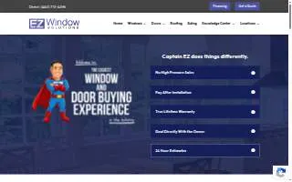 EZ Window Solutions of Lexington website