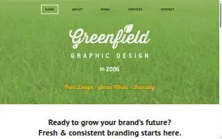 Greenfield Graphic Design website