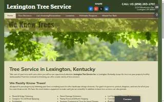 Lexington Tree Service website