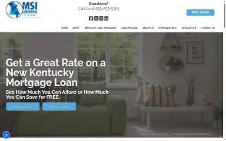 MSI Lending of Lexington website