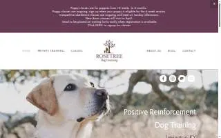 Rosetree Dog Training LLC website