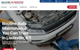All Star Automotive Service & Repair website