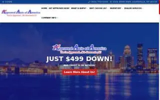 Approved Auto of America website