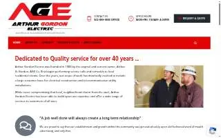 Arthur Gordon Electric website