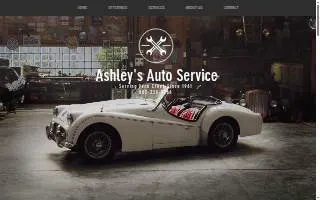 Ashley's Auto Service website