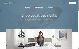 Bedzzz To Go website