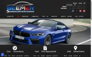 Beemer Auto Sales & Service website