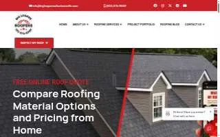Big League Roofers of Louisville website