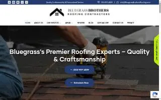 Bluegrass Brothers Roofing Contractors of Louisville website