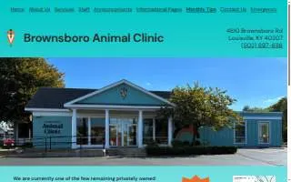 Brownsboro Animal Clinic website