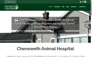 Chenoweth Animal Hospital website