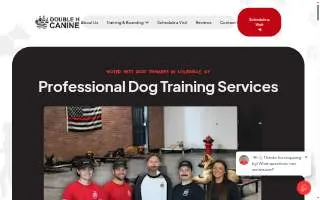Double H Canine Training Academy of Louisville website