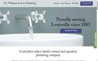 E.J. Willman & Sons Plumbing website