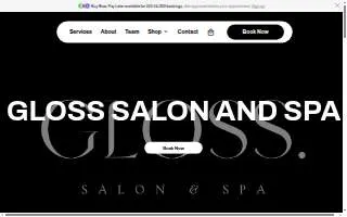 Gloss Salon and Spa of Louisville website