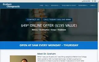 Graham Chiropractic Center website