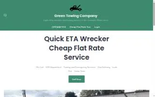 Green Towing Company website