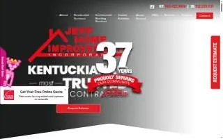 Jeff Home Improvements Inc. of Louisville website