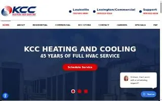 Kentuckiana Comfort Center of Louisville website