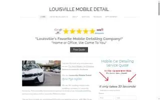 Louisville Mobile Detail website