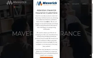 Maverick Insurance Group website