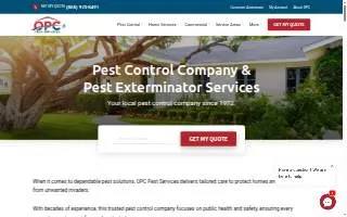 OPC Pest Services - Pest Control & Exterminator, Jeffersontown website