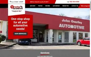 Overley Automotive website