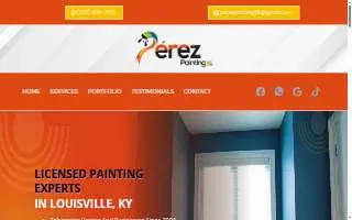 Perez Painting LLC website
