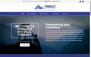 Pinnacle Physical Therapy of Louisville website