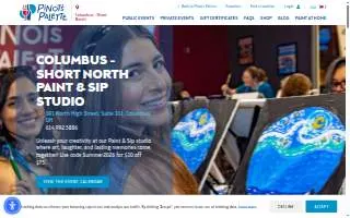 Pinot's Palette of Louisville website