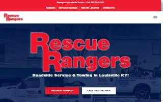 Rescue Rangers Towing & Roadside Services website