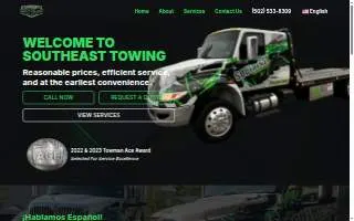 SouthEast Towing, LLC. of Louisville website