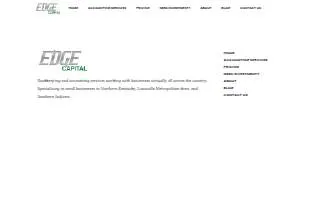 The Edge Capital Bookkeeping Services of Louisville website