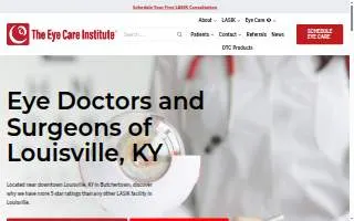 The Eye Care Institute website
