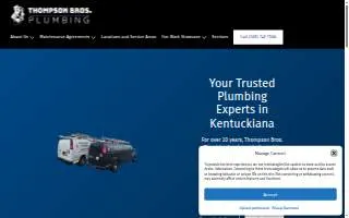 Thompson Brothers Plumbing website