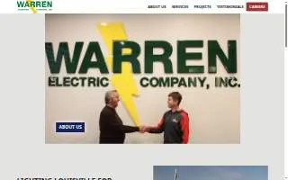 Warren Electric of Louisville website