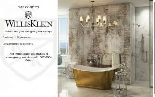 Willis Klein Showrooms of Louisville website