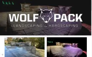 Wolf Pack Hardscaping and Landscaping LLC website