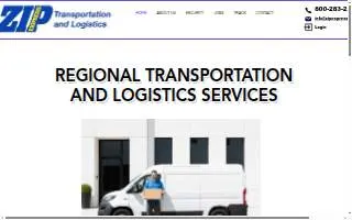 Zip Express website