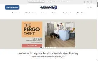 Legate's Furniture World website