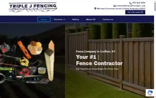 Triple J Fencing LLC of Madisonville website