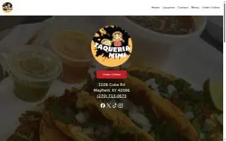 Taqueria Mimi website