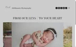 Moements Photography website