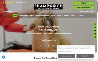 Shampooch Grooming Salon of Hopkins website