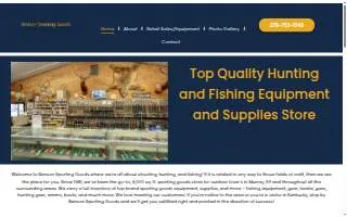 Benson Sporting Goods website