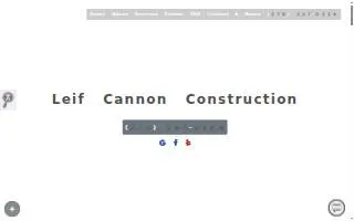 Leif Cannon Construction website