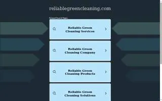 Reliable Green Cleaning website
