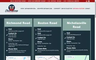 Clean Sweep Car Wash website