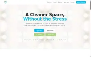 Cleanly Cleaning website