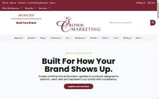 Crown Marketing website
